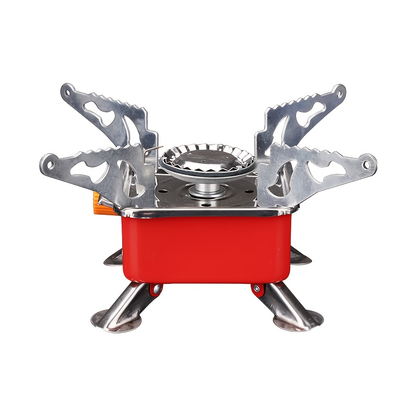 Windproof Camp Stove 3500W Portable Foldable Gas Burner Piezoelectric Ceramic Ignition Compact for Garden, Patio and Yard Use