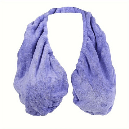 Towel Bra Wrap Double-Sided Coral Fleece 450GSM Strapless Hanging Neck Chest Wrap for Beach for Entryways, Bedrooms and Living Spaces