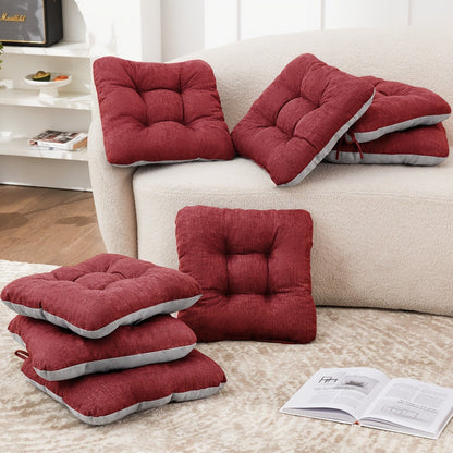Memory Foam Chair Cushions 4/8 Pack, Non-Slip Seat Pads for Dining Chairs, Kitchen, Office & Patio – Indoor Outdoor Chair Pads M/L Size
