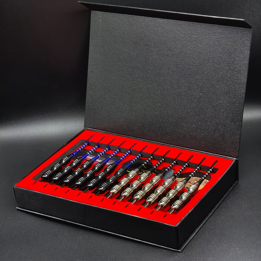 Professional Darts Set with Iron Tips, PET Shafts & Gift Box – Complete Dart Set for Training & Competition