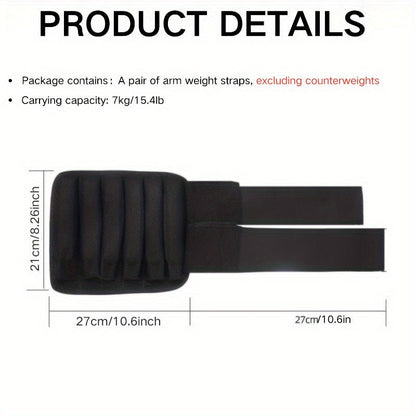 Adjustable Wrist Straps with Detachable Ankle Weights 2pcs | Unisex Nylon Fitness Bands for Strength Training Jogging Running | Versatile
