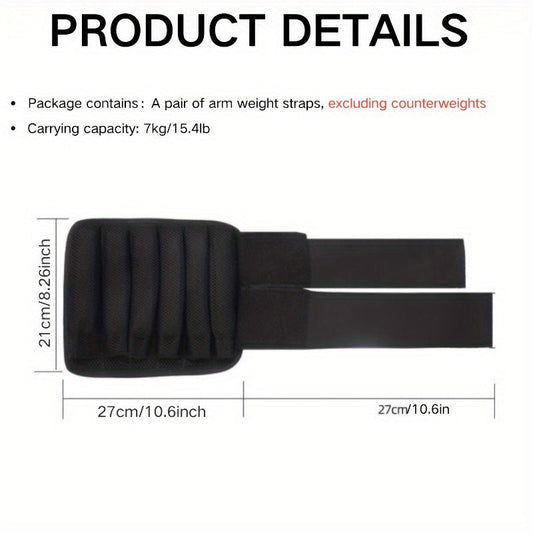 Adjustable Wrist Straps with Detachable Ankle Weights 2pcs | Unisex Nylon Fitness Bands for Strength Training Jogging Running | Versatile