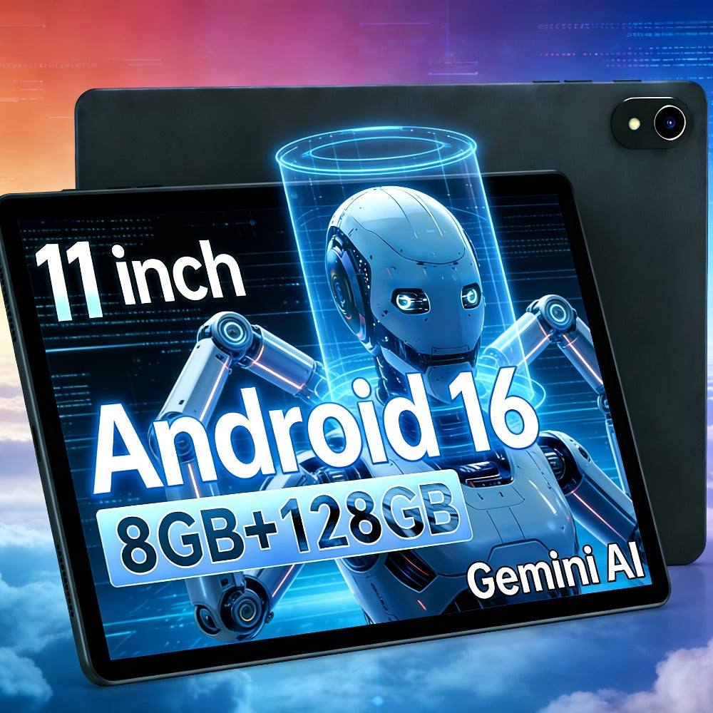 Android Tablet 11-Inch Business Model with Android 15, Octa-Core CPU, WiFi 6 and RAM or Storage Options