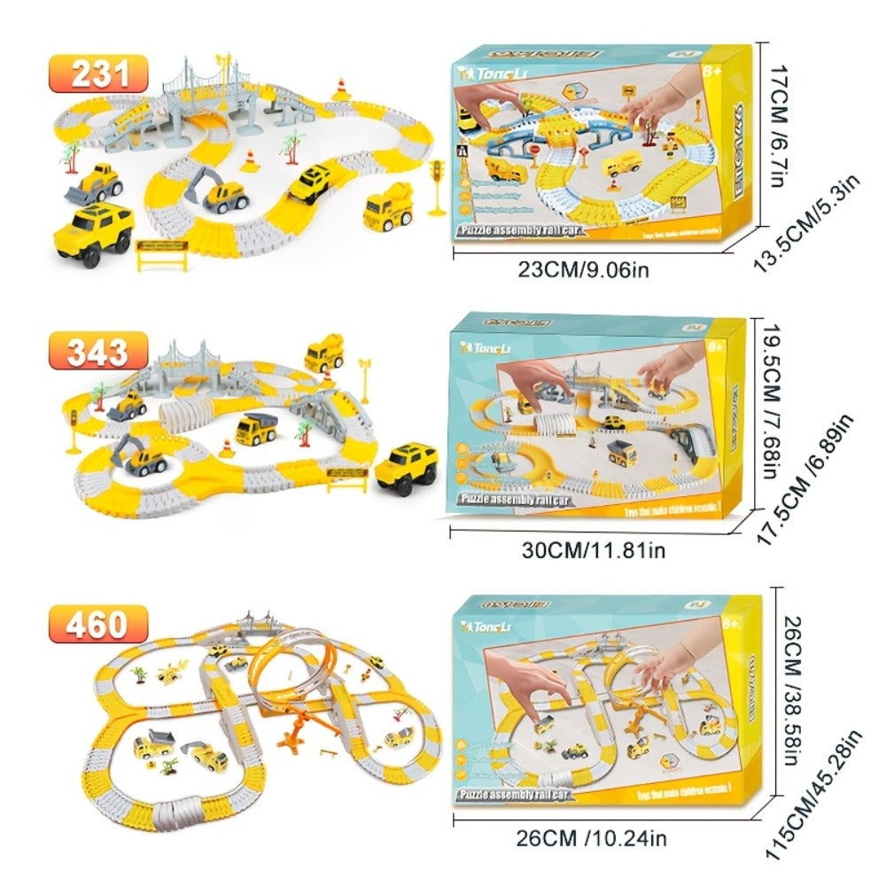 Roller Coaster Track Set 467pcs for Kids Ages 3 4 5 6 7 8 with the Listed Color, Size or Set Options for Everyday Use