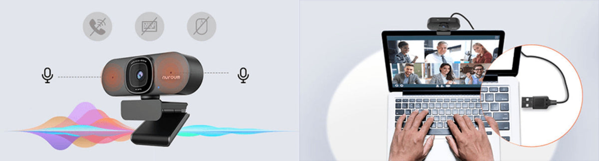 4K Webcam AI Auto Framing True Autofocus with Dual Noise Canceling Mics & 90° FOV for an Everyday Personal Care Routine