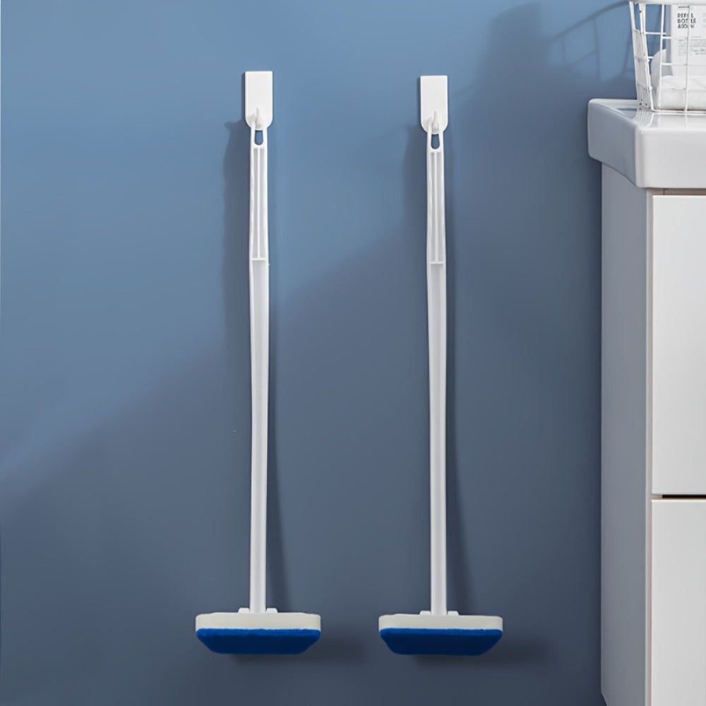 Long-Handle Sponge Cleaning Brush Set with 6, 10 or 15 Replaceable Pads and 23.22-Inch Handle