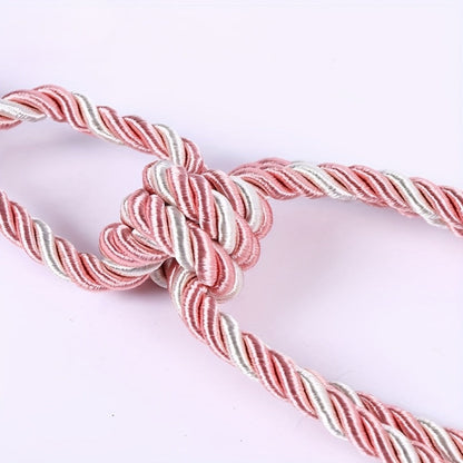 Curtain Tiebacks with Ball Tassels 4-Pack Silk Rope Curtain Ties Decorative Holdbacks for Window Dressing Home Decor