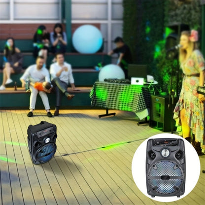 1100W Party Speaker with 7-Mode LED Lighting & Microphone, Portable Wireless Subwoofer, 8-Inch Bass Driver
