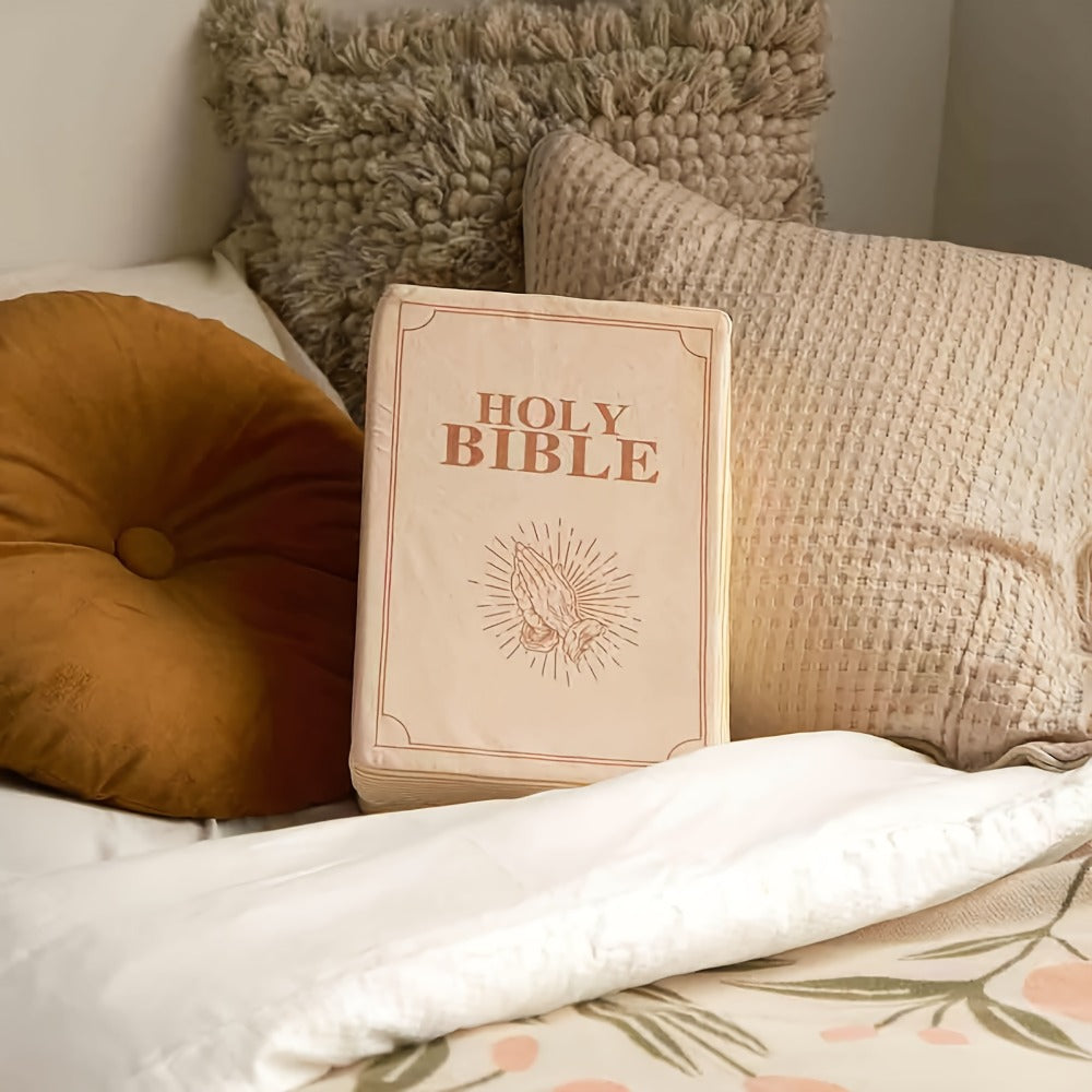 Bible Verse Throw Pillow 1 Corinthians 13 Openable Scripture Design Inspirational Christian for Entryways, Bedrooms and Living Spaces