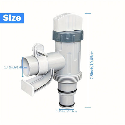 Pool Plunger Valve with Holder for Garden, Patio and Yard Use, with the Listed Configuration