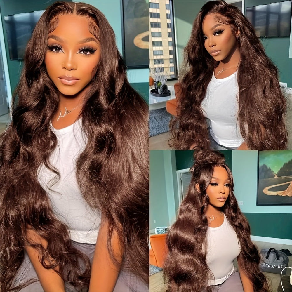Synthetic Wig Glueless Lace Front Body Wave, in 26- and 34-Inch Options for Parties with Model-Specific Color, Length and Cap Options
