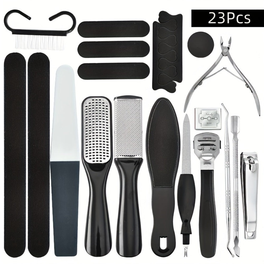 Pedicure Tool Set Stainless Steel Professional Foot Care Kit Dead Skin Callus Remover Nail Cuticle Tools