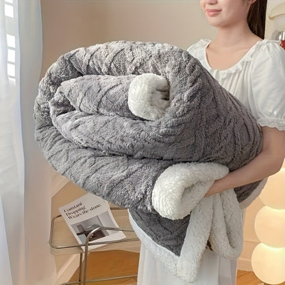 Taffeta Blanket Double-Sided, Silky All-Season Sleep Blanket for Bed & Air Conditioning, 5 Colors