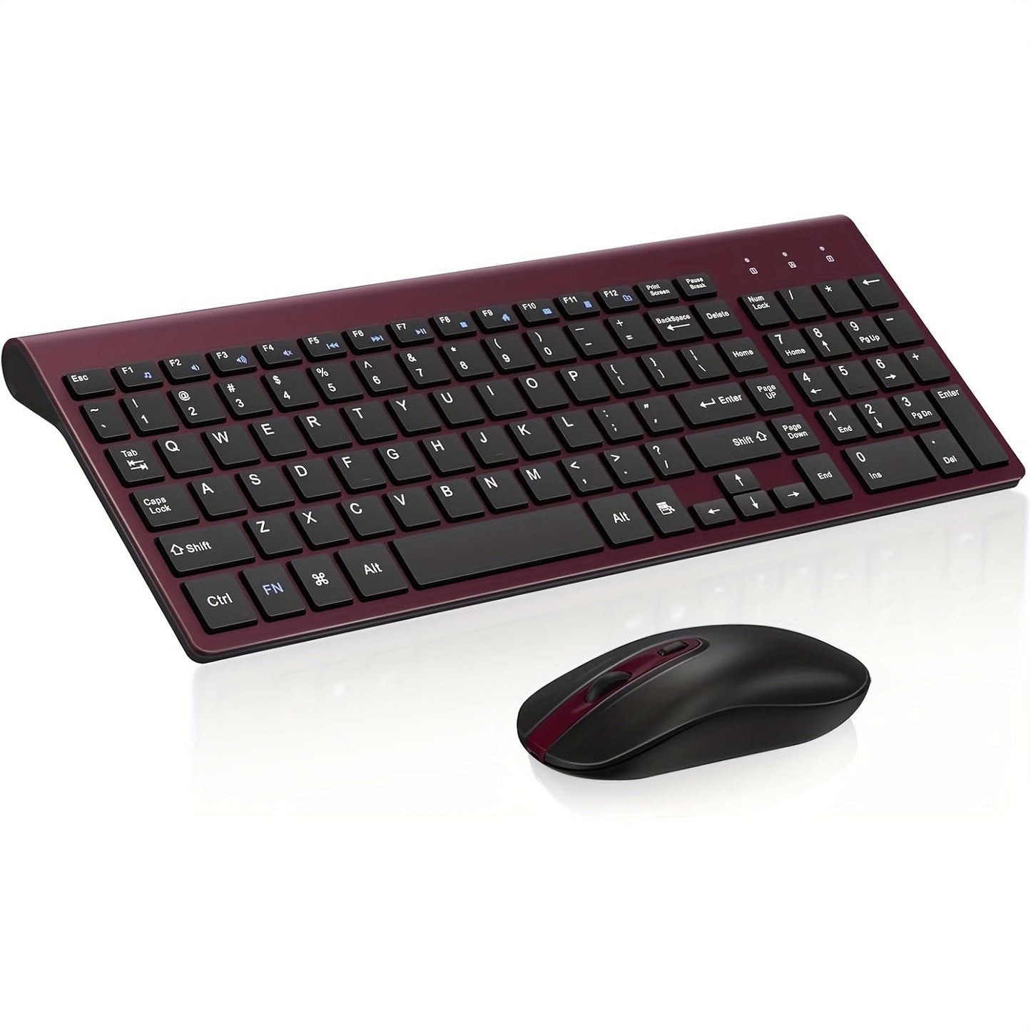 2.4G Wireless Keyboard and Mouse Combo Ultra-Thin Slim Full Size with Numpad Silent Keys Plug for an Everyday Personal Care Routine