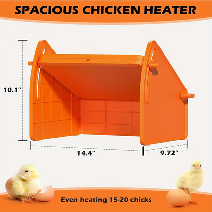 Chick Brooder Plate with Adjustable Height for Up to 10 Chicks, Poultry Warmer for Ducklings, Turkeys