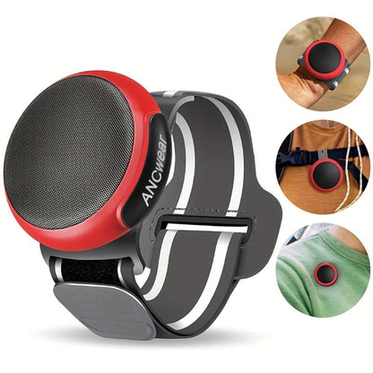 Clip-On Wearable Bluetooth Speaker with TWS Dual Pairing, Ancwear Portable Outdoor Speaker for Cycling Hiking Running Motorcycling