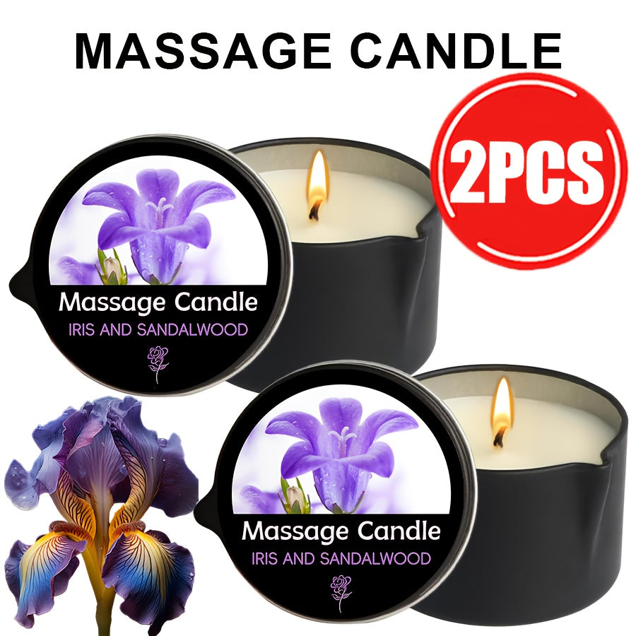 Luxury Soy Wax Candle 2-in-1 Massage Body Oil Essential Oil 20+ Scents 1pc 2pcs 6pcs Warm Moisturizing Lotion Spa Nail Salon Wedding