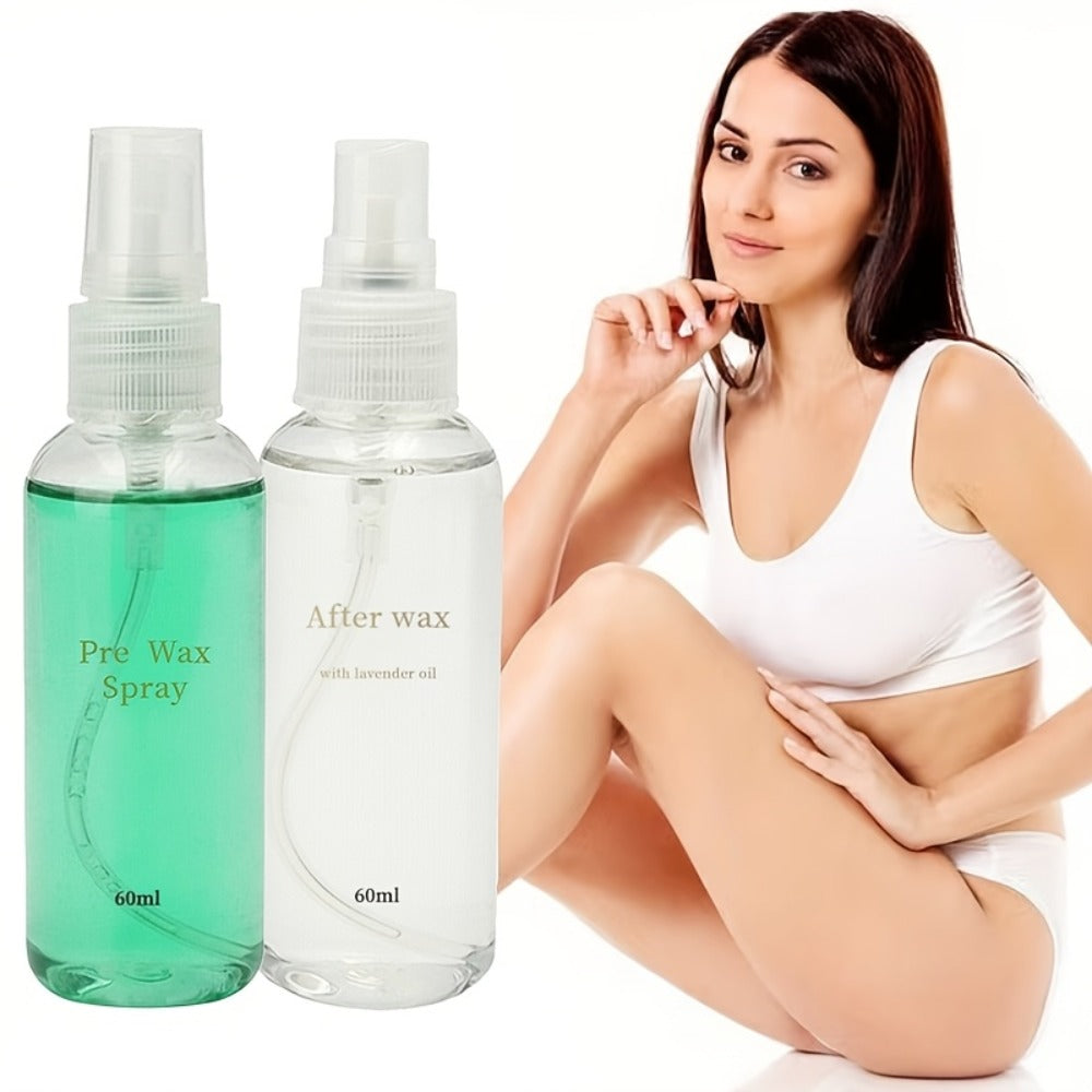 Pre & Post Wax Oil Spray for Hair Removal – Moisturizing Waxing Treatment for Legs Underarms Face & Bikini Line