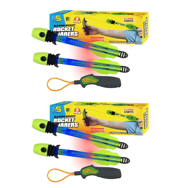 LED Rocket Launcher Toy for Kids, Soars Up to 250 Feet with the Listed Color, Size or Set Options for Everyday Use