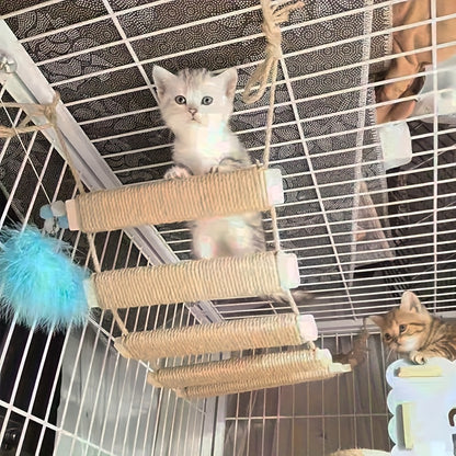 Cat Scratching Post Sisal Hemp Rope Replacement Column for Cat Tree Climbing Frame Indoor Cat Ladder, Multiple Lengths 13.78" 19.69" 39.37"