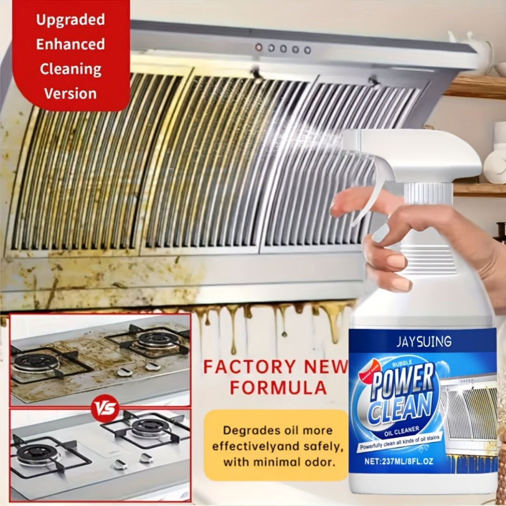 Kitchen Degreaser Spray Bubble Cleaner 237ml for Home Cooking, Dining and Outdoor Meals, with the Listed Configuration