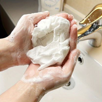 Disposable No-Rinse Foaming Bath Towels – Large 11.81" Body Wipes, Wet & Wipe Cleansing Cloths for Elderly Care, Camping, Post-Surgery