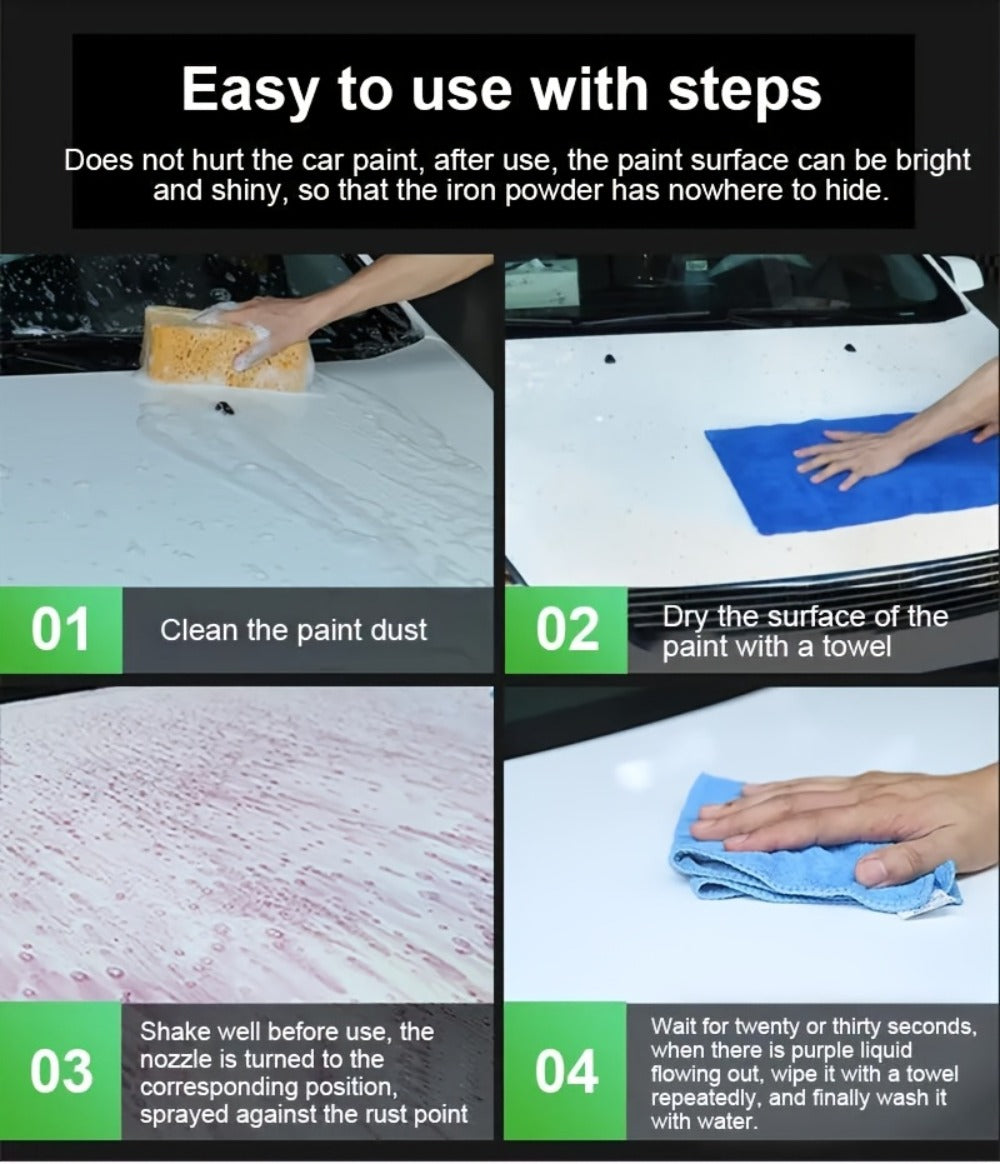 Rust Remover Spray Multi-Surface – Powerful Rust Dissolver for Car, Metal, Tile for Home Cooking, Dining and Outdoor Meals