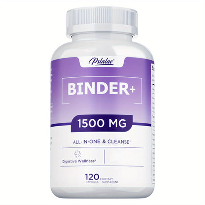Dietary Supplement 13-in-1 Binder Capsules with Activated Charcoal, Zeolite and Bentonite Clay, 120 Count