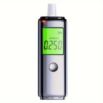 Breathalyzer Alcohol Tester 2-in-1 Rechargeable Dual Mode Blow Activated Digital BAC Tester for Entryways, Bedrooms and Living Spaces