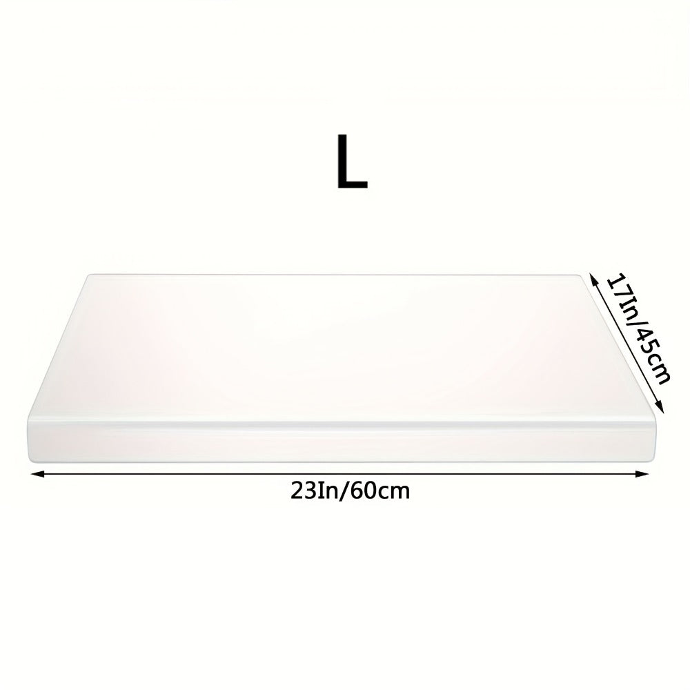 Acrylic Cutting Board Large Anti-Slip 17x23 Inch – Clear & Black Countertop Protector for Kitchen & Restaurant