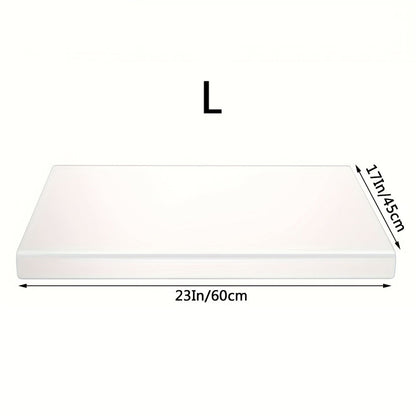 Acrylic Cutting Board Large Anti-Slip 17x23 Inch – Clear & Black Countertop Protector for Kitchen & Restaurant