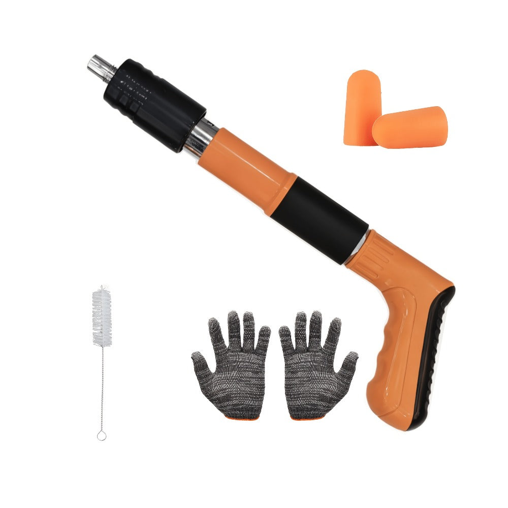 Hand Nail Gun Compact, Portable Steel Nail Driver for Cement Walls, Concrete & Wood for Home and Salon Manicures