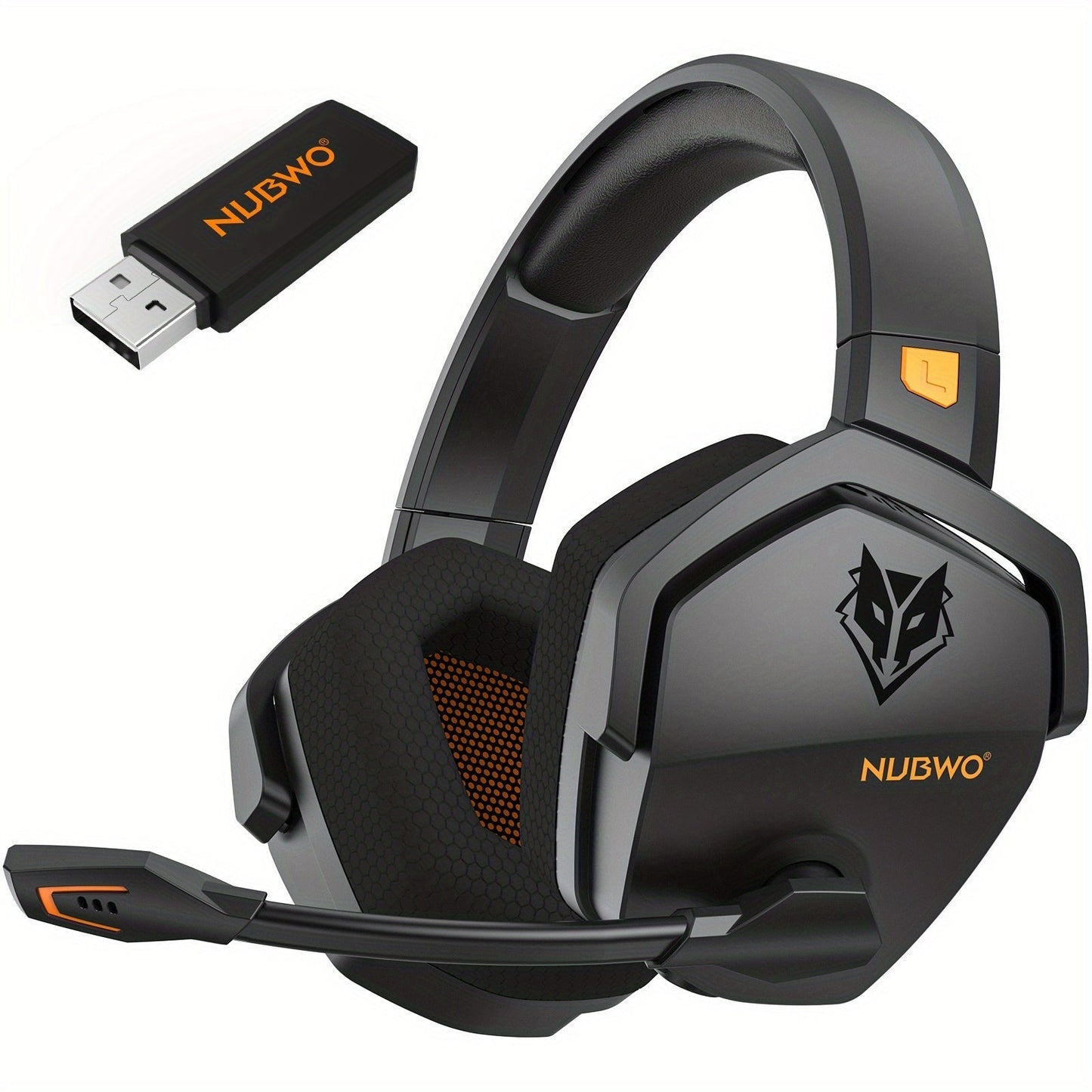 2.4GHz Wireless Gaming Earphones NUBWO G06, 7.1 Surround Sound, 23ms Ultra-Low Latency, 100H Battery