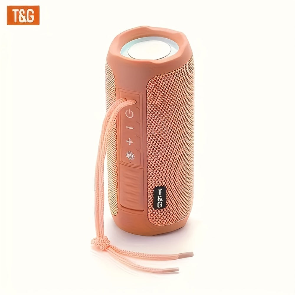 TG227 Portable Bluetooth Speaker with LED Breathing Light, TWS Stereo Sound, USB-C Rechargeable, Wireless Speaker for Outdoor Camping
