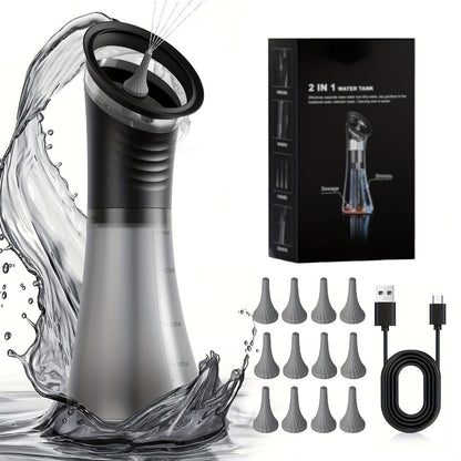 Electric Ear Cleaning System Professional Edition 3-Speed Hydraulic – Visual Waste Tank, Ear Dryer, USB Charging, Dry Dirty Storage