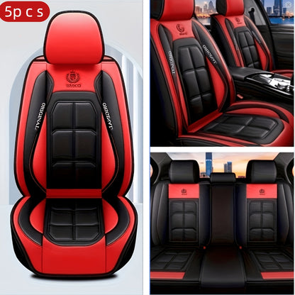 Padded Car Seat Covers in Five Colors with Single Front, Front Pair or Five-Seat Set Options
