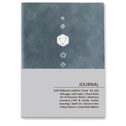 DnD Campaign Journal for D&D 5e & 5R Players, RPG Notebook with Character Sheets, Spell Tracker, Quest Log