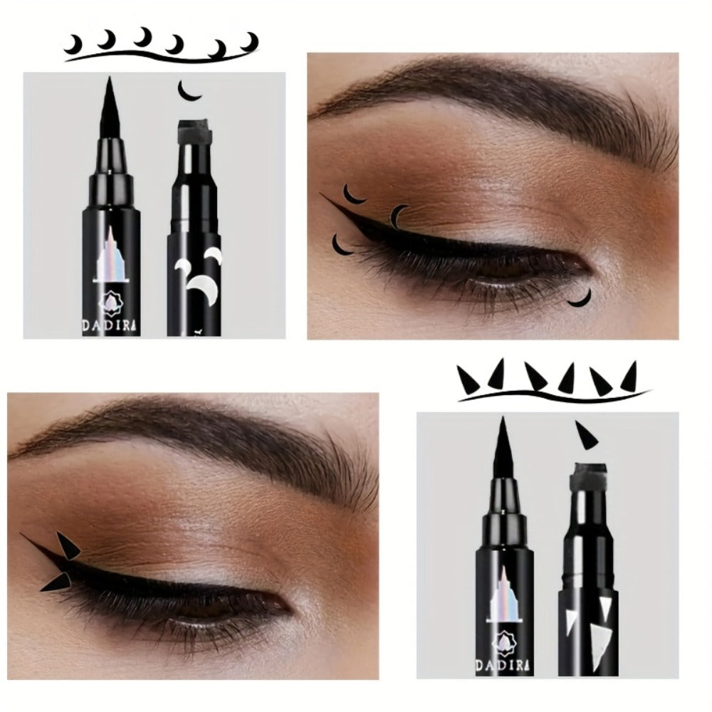 Waterproof Eyeliner Pen Set 6pcs Double-Ended Liquid Eyeliner Kit, Smudge-Proof, Oil-Proof, Precision Eye Liner Pencil for Women