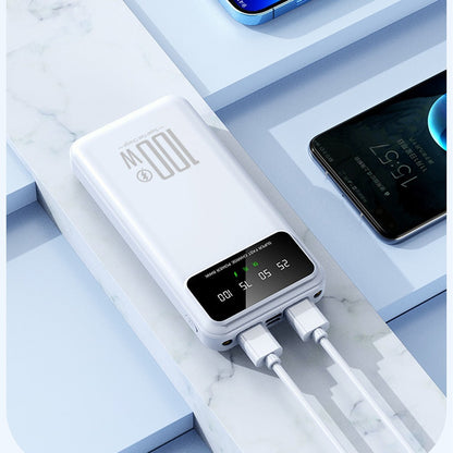 65000mAh Portable Power Bank with LED Display USB Charger for iPhone 17 16 15 14 13 12 11 XS Android Phones Tablets