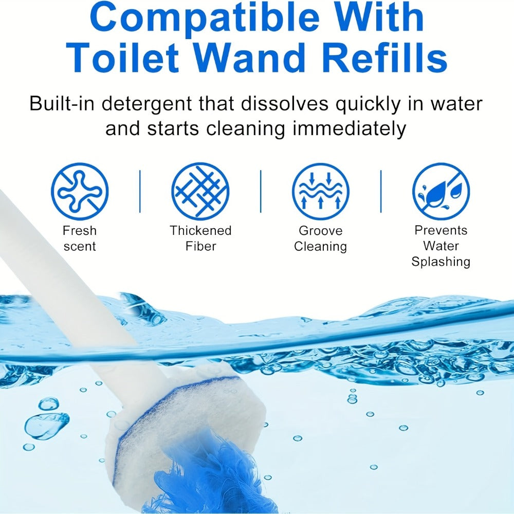 Toilet Brush Refills Compatible with Clorox Toilet Wand Replacement Heads Upgraded Fiber for Entryways, Bedrooms and Living Spaces