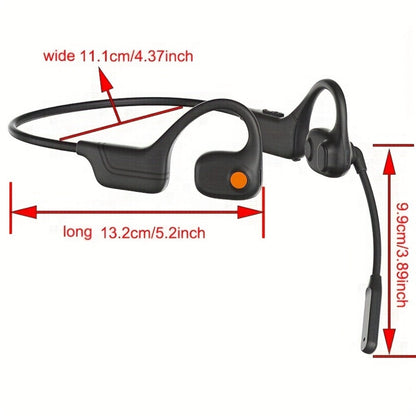 Open-Air Conduction Wireless Business Earphones Dual ENC Noise Canceling Microphones for Bedside Audio, Alarms and Room Entertainment