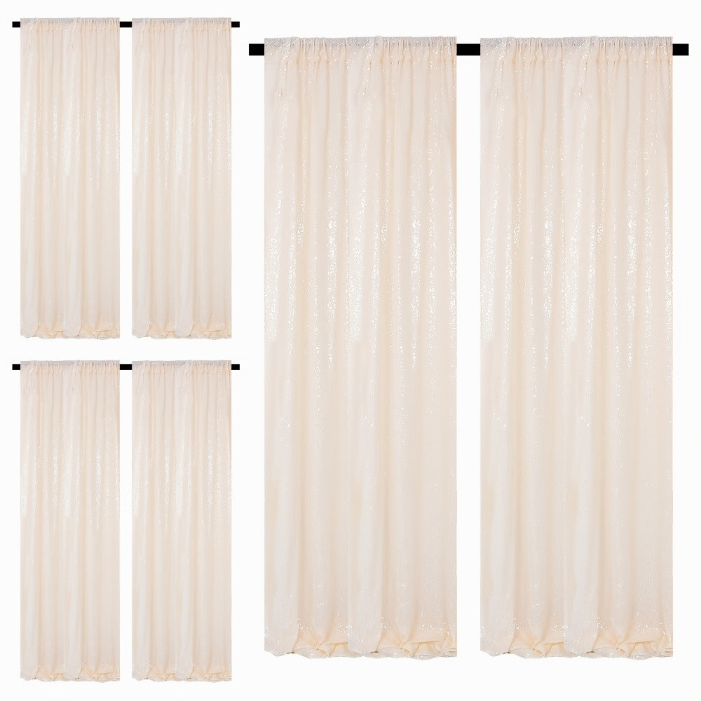 Sequin Backdrop Curtains 2FTx8FT Glitter Photography Background Panels for Party Wedding Birthday for an Everyday Personal Care Routine