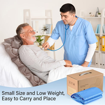 Alternating Pressure Mattress Pad Anti-Bedsore 130 Air Bladders Whisper-Quiet Pump 35x80x3 for Entryways, Bedrooms and Living Spaces