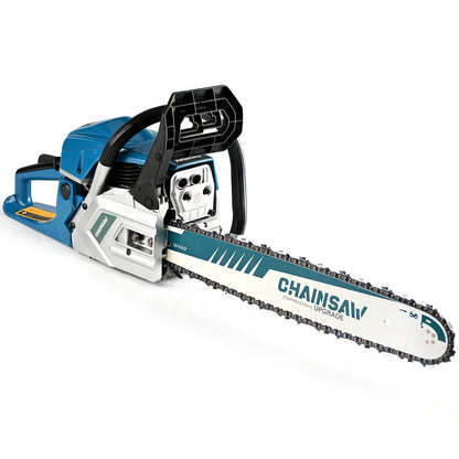 Chainsaw, Gas Powered Forestry Wood Cutting Farm Yard for Garden, Patio and Yard Use, with the Listed Configuration