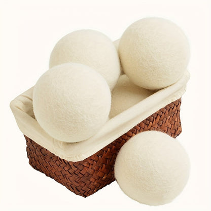 Wool Dryer Balls XL 6 Pack – 100% Natural Wool Fabric Softener, Reusable Dryer Balls Reduce Drying Time & Wrinkles