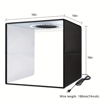LED Photo Studio Light Box Folding Photography Shooting Tent with 12 Color Backdrops for an Everyday Personal Care Routine