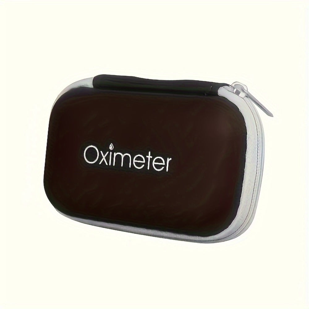 Fingertip Oximeter Case with Cleaning Rod, Hard Shell Dustproof Shockproof Travel Pouch for Pulse SpO2 Blood Oxygen Monitor