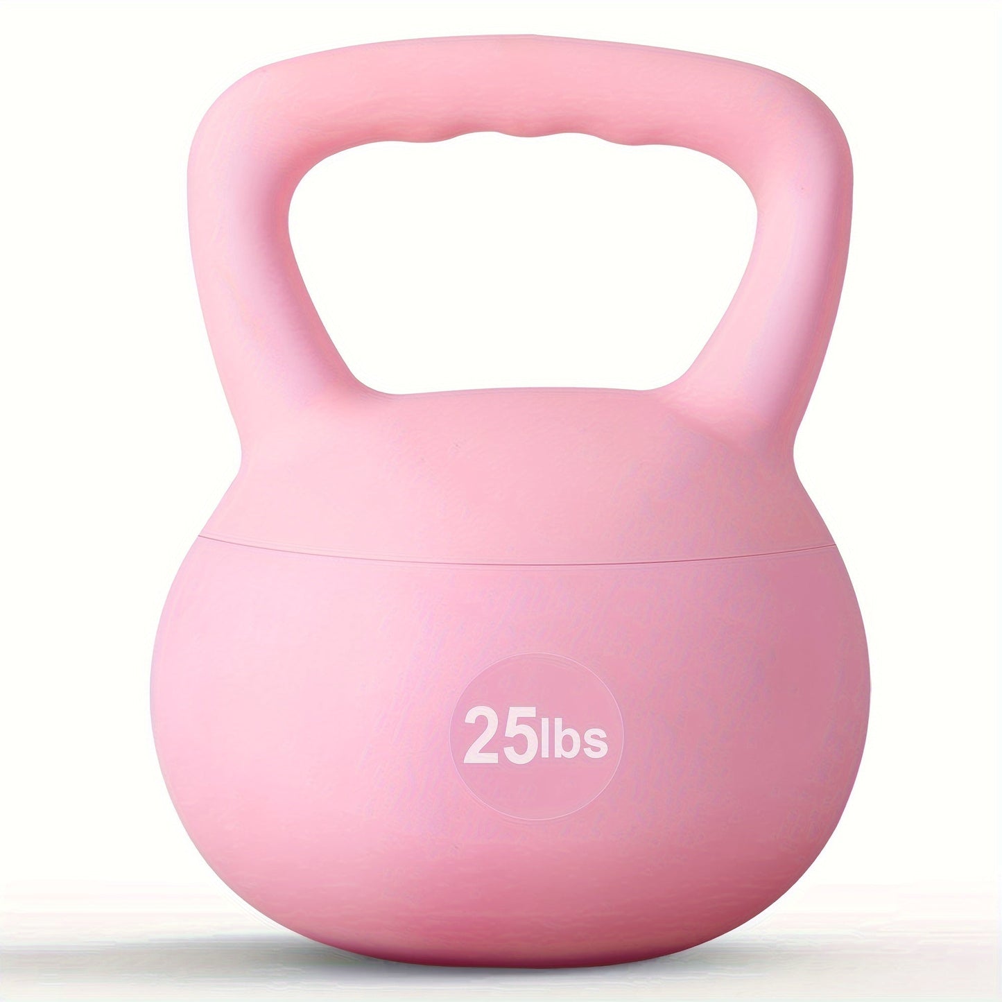 Soft PVC Kettlebell Iron Sand Filled – Wide Non-Slip Handle, 10 to 25 lbs, Safe for Home Use – Strength Training Weights for Women &