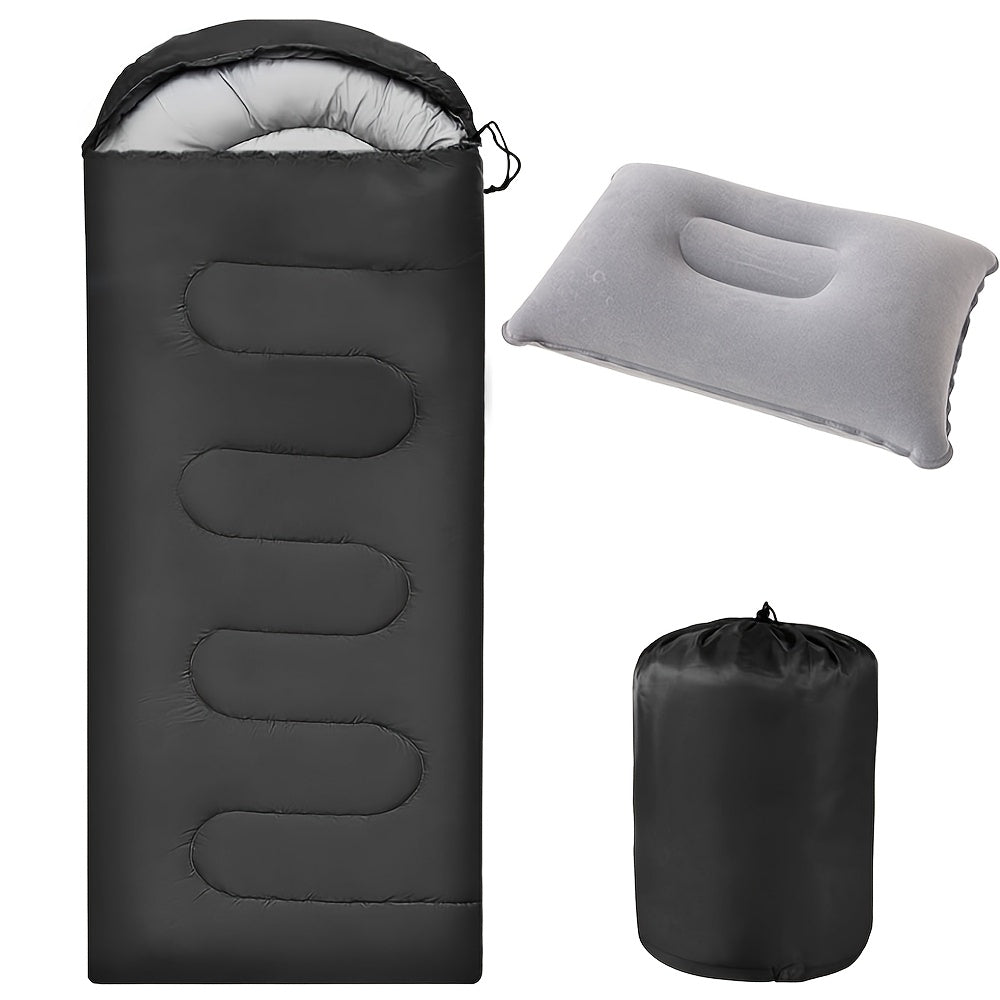 Lightweight Sleeping Bag for Backpacking Camping Hiking – 68°F Warm Weather Rating, Compression Bag Included