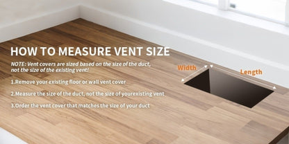 Floor Vent Register Cover 4x10 Inch Walkable Steel Decorative Air Vent Grille Adjustable for Entryways, Bedrooms and Living Spaces